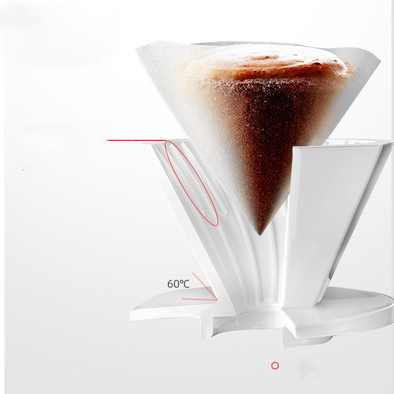 Octagonal Ceramic V60 Thickened Hand-brewed Coffee Filter Cup